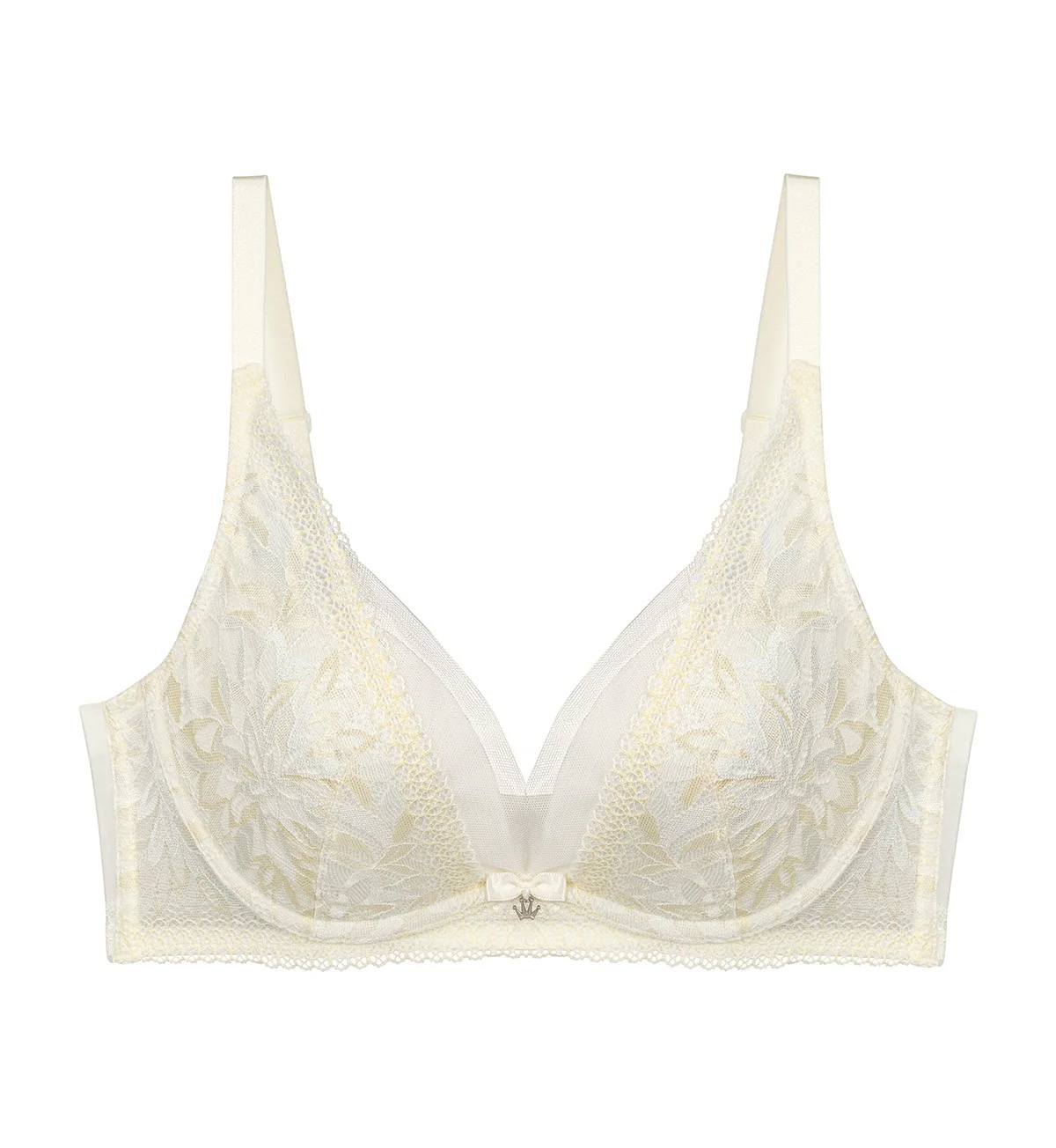 Aqua Bloom Non-Wired Push Up Deep V Bra