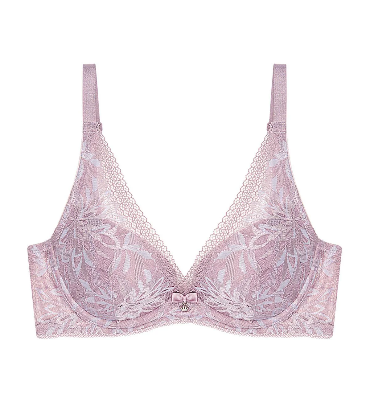 Aqua Bloom Wired Push Up Deep V Bra