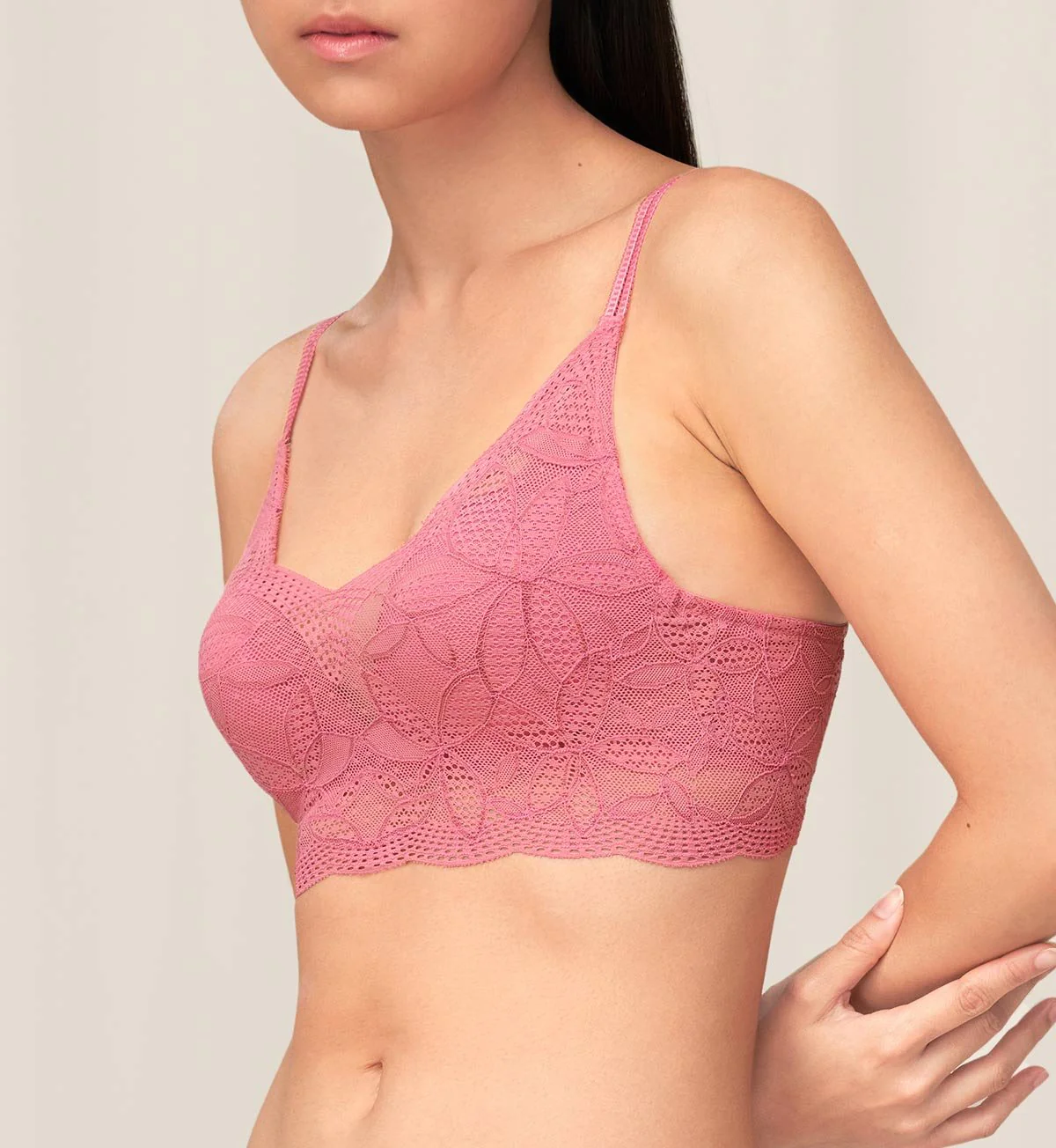 Aqua Jade Non-Wired Push Up Deep V Bra - Image 4