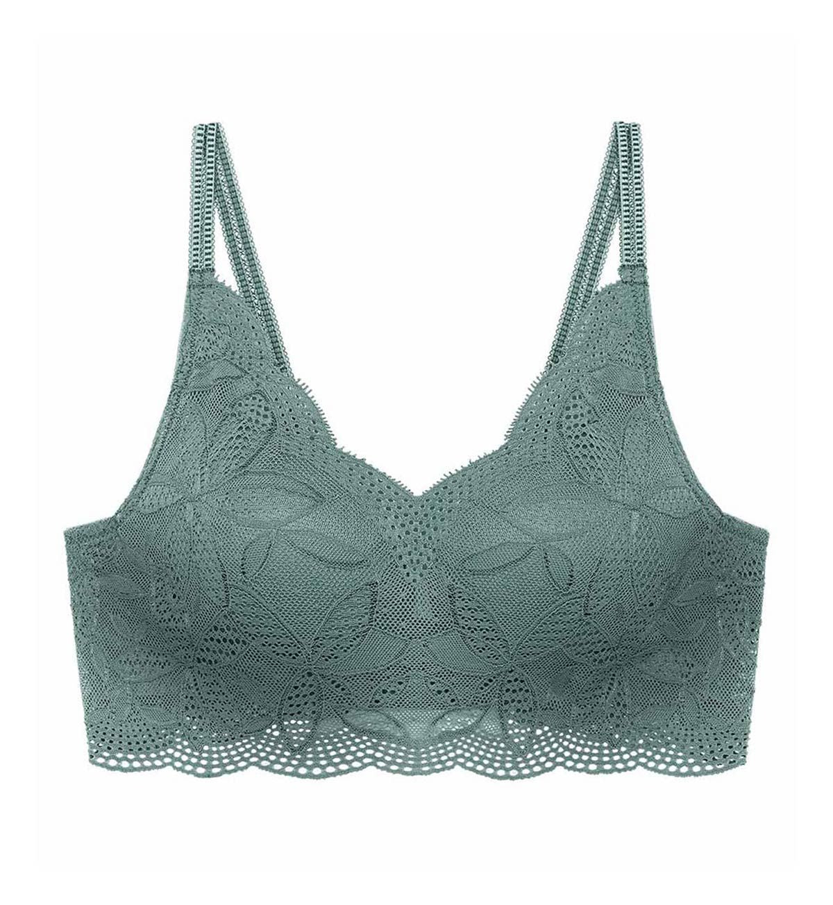 Aqua Jade Non-Wired Push Up Deep V Bra