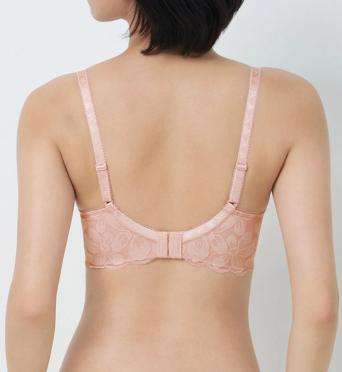 Aqua Moon Flower Non-Wired Push Up Deep V Bra - Image 3