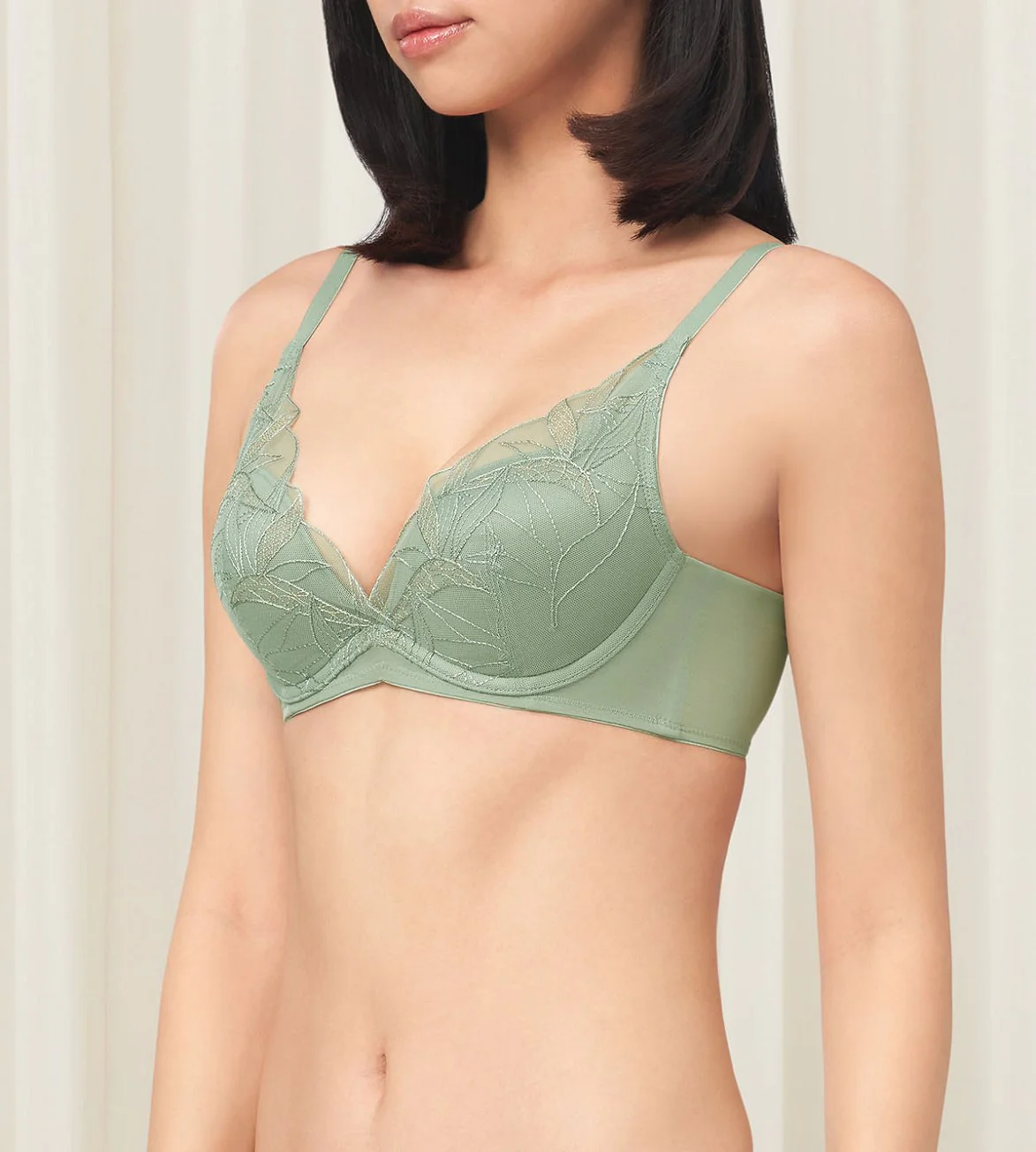 Aqua Paradise Wired Push Up Deep V Bra - Image 4