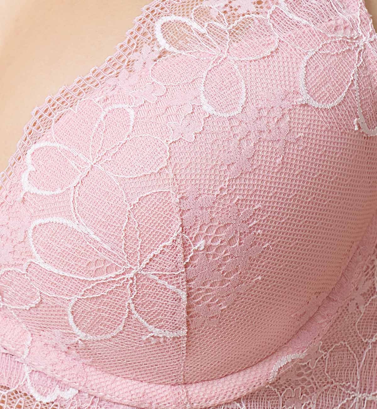 Aqua Plumeria Wired Push Up Deep V Bra - Image 5