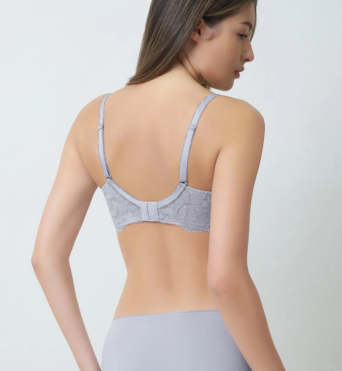 Aqua Plumeria Wired Push Up Deep V Bra - Image 3