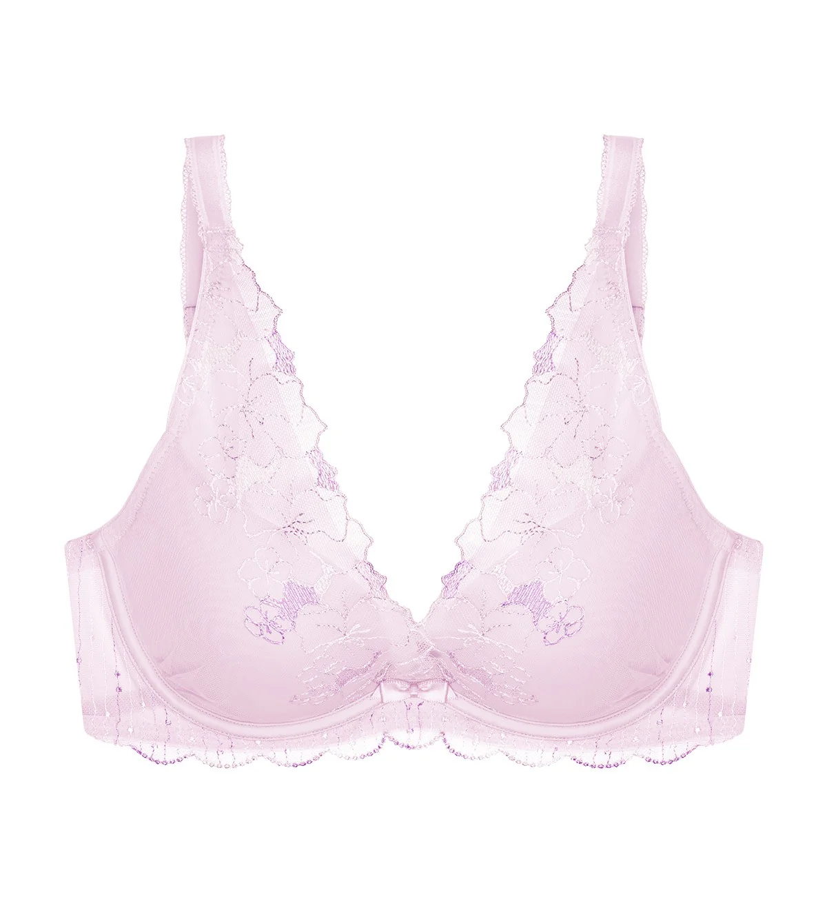 Aqua Yin Yang Deep V Wired Push-Up Bra