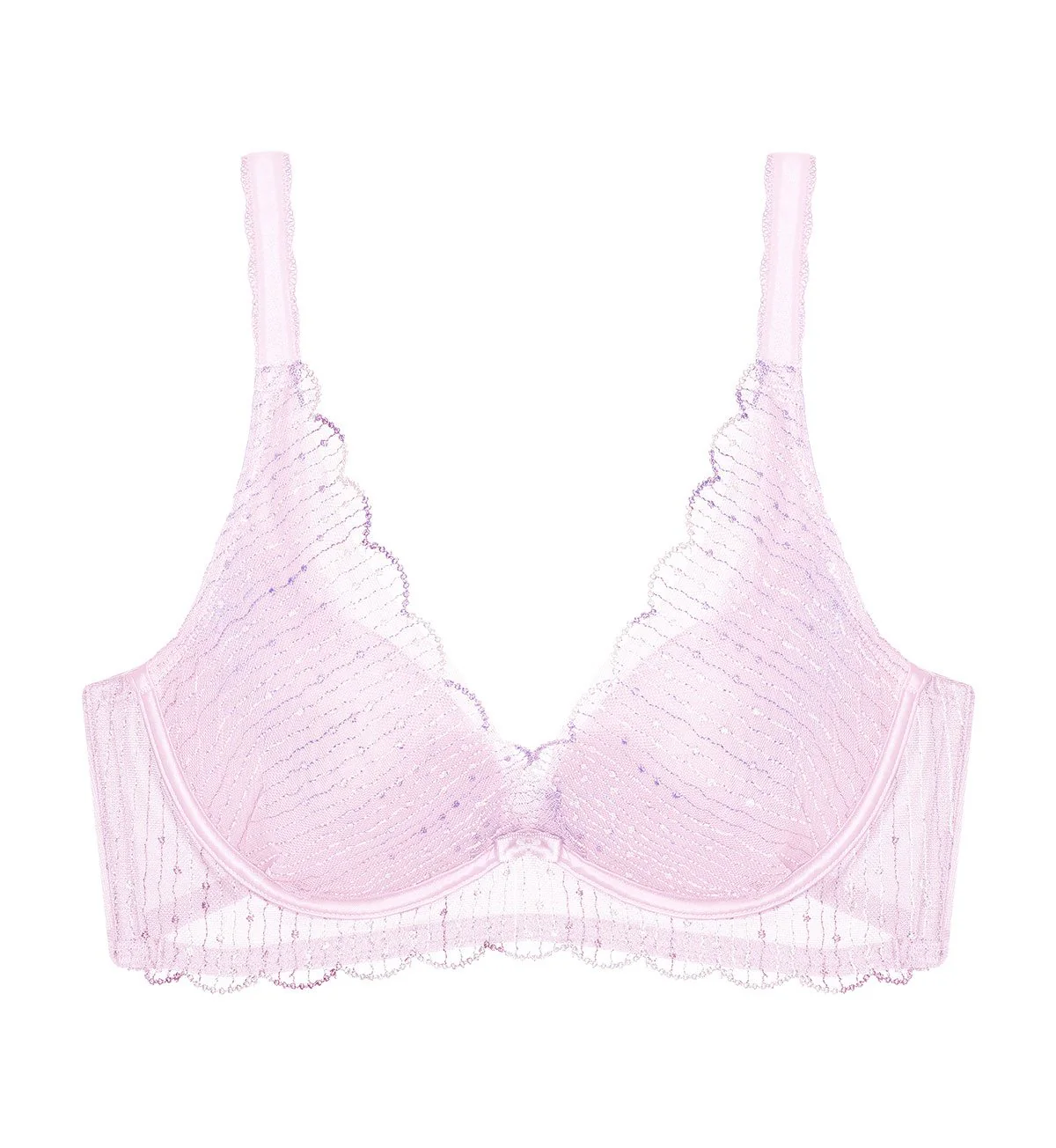 Aqua Yin Yang Non-Wired Push Up Deep V Bra