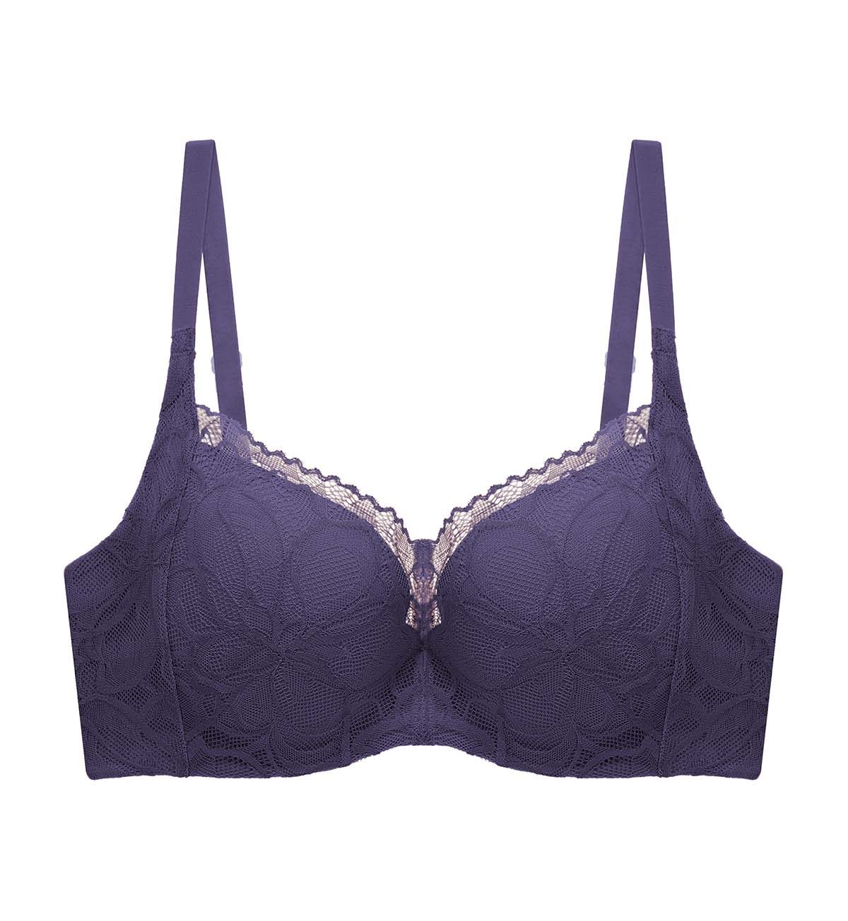 Body Make Up Illusion Lace Wired Half Cup Padded Bra