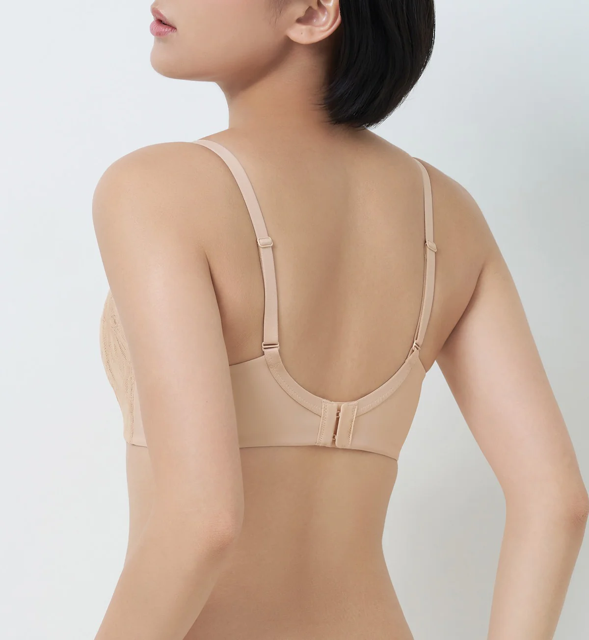 Body Make Up Illusion Lace Wired Half Cup Padded Bra - Image 3