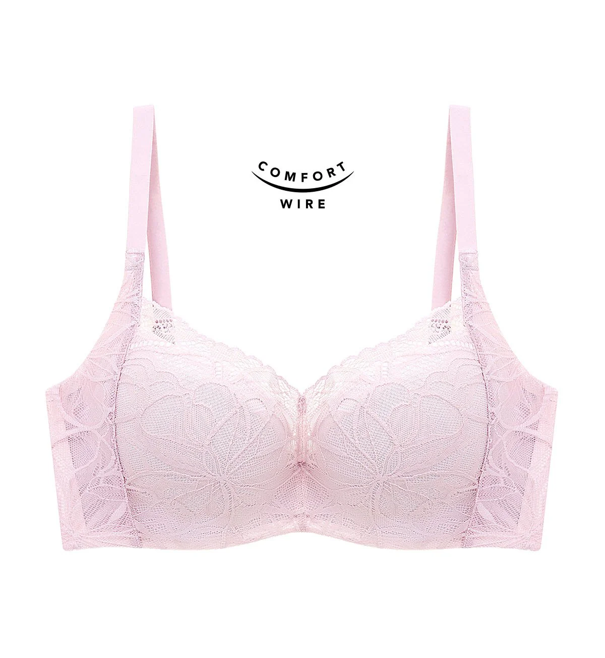 Body Make Up Illusion Lace Wired Half Cup Padded Bra - Image 6