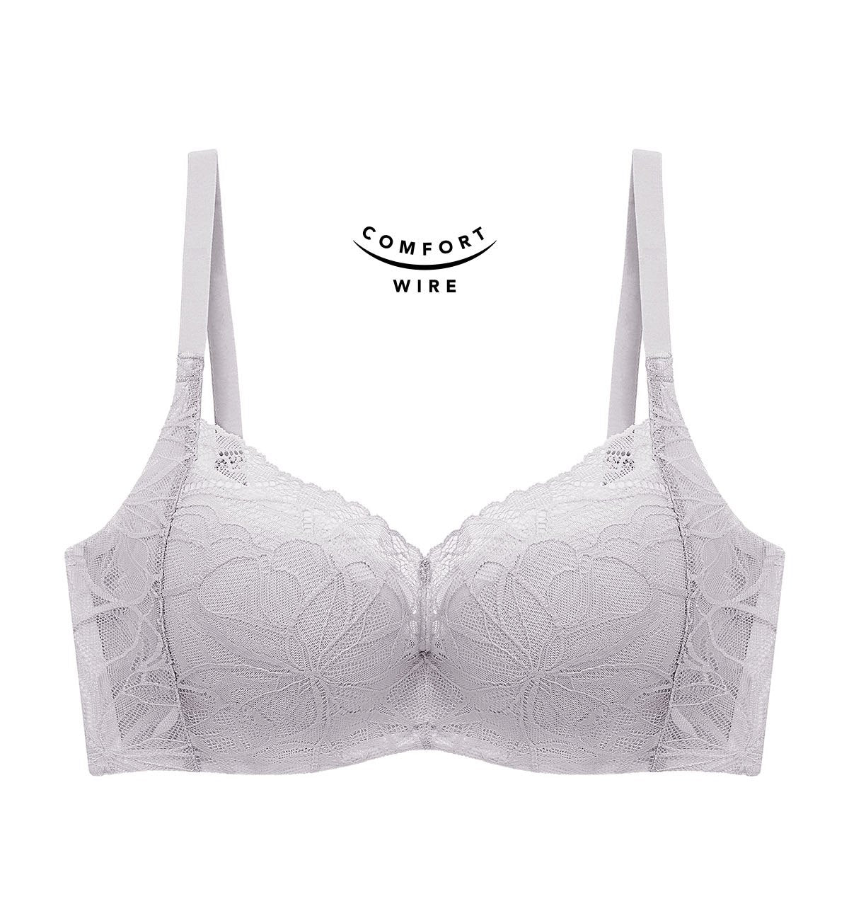 Body Make Up Illusion Lace Wired Half Cup Padded Bra