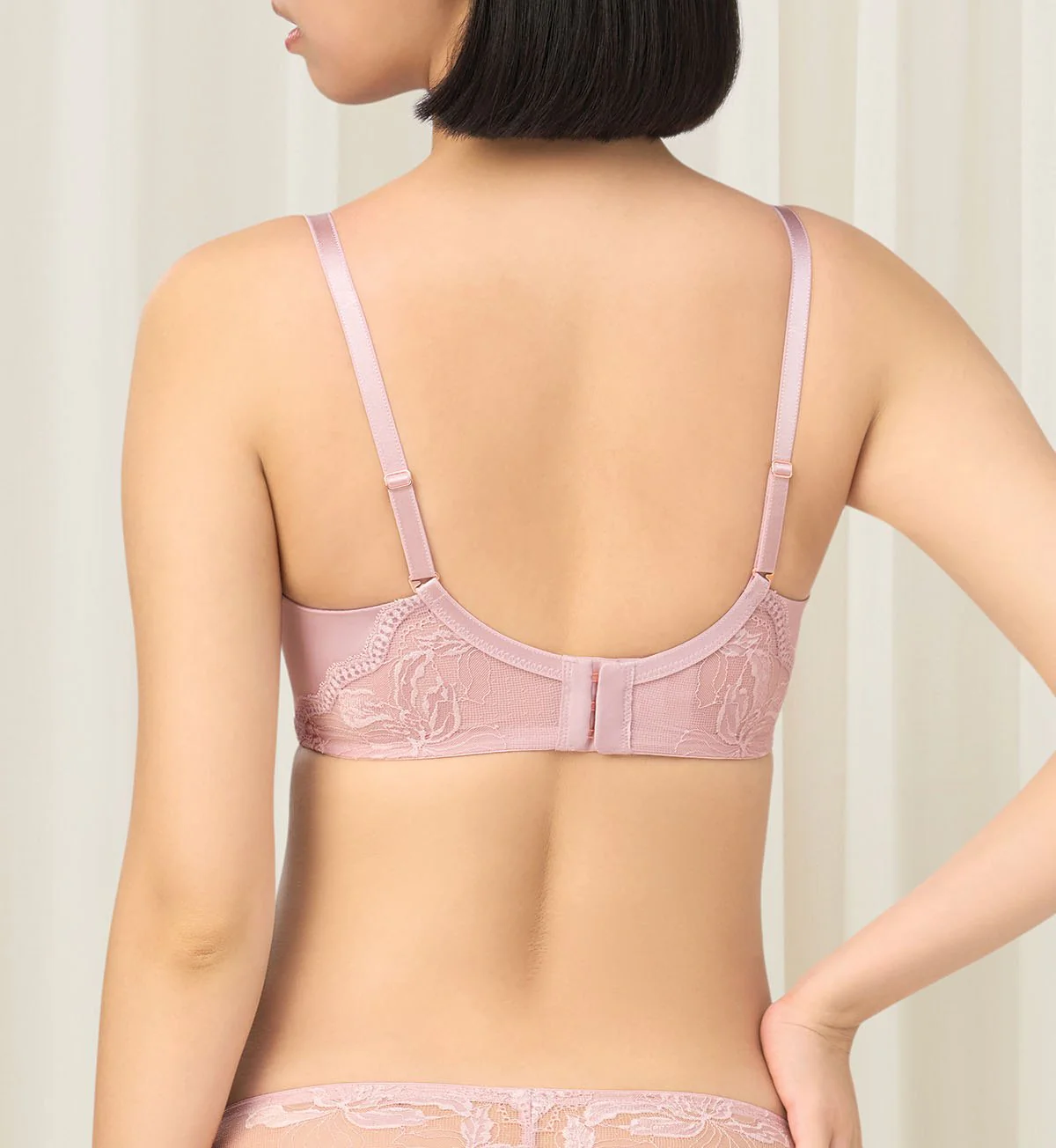 Florale Rose Lilies Wired Padded Push Up Bra - Image 3