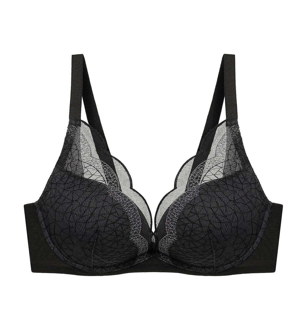 Glow Wired Push Up Deep V Bra