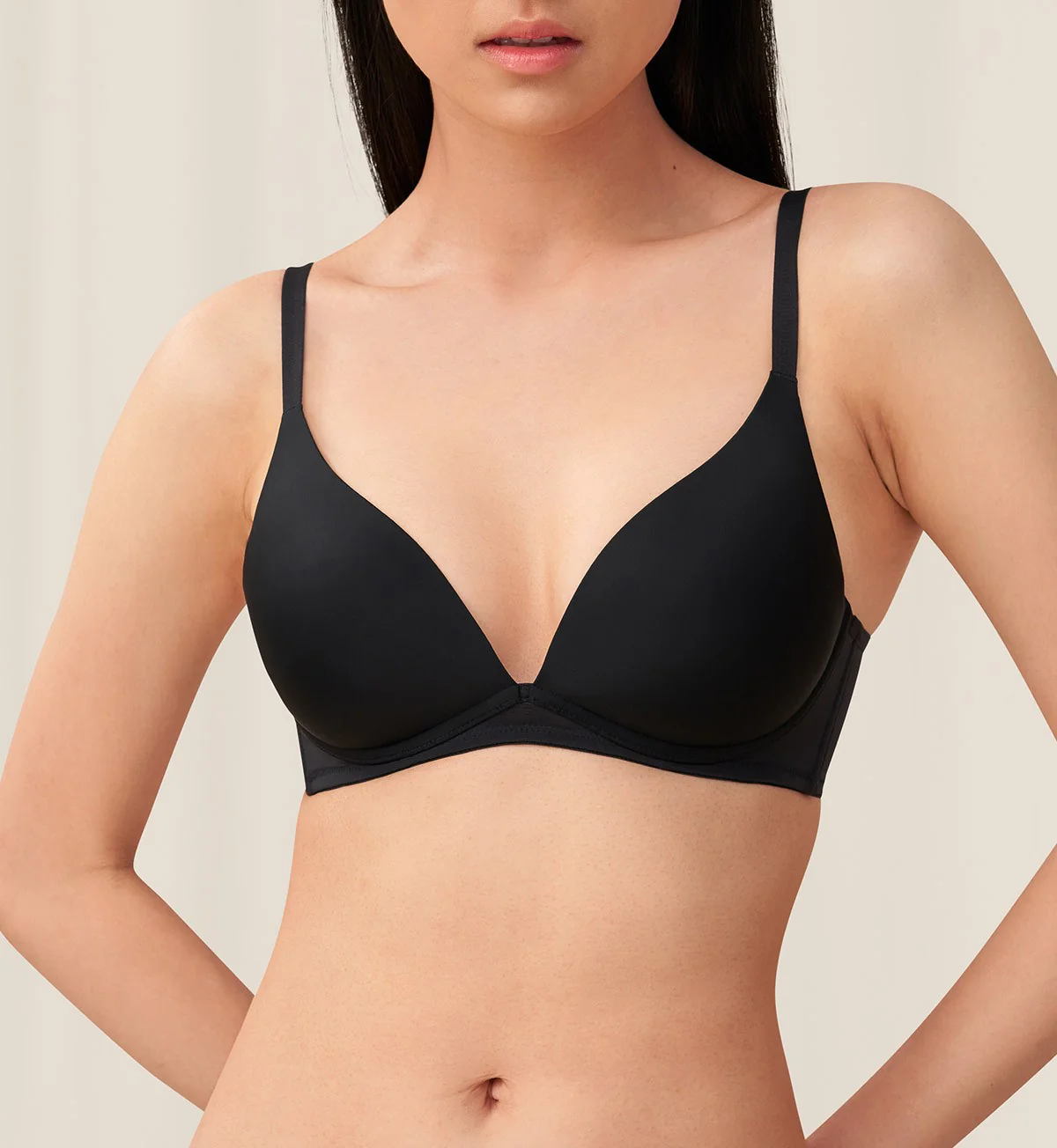 Invisible Inside-Out Non-Wired Push Up Deep V Bra - Image 2