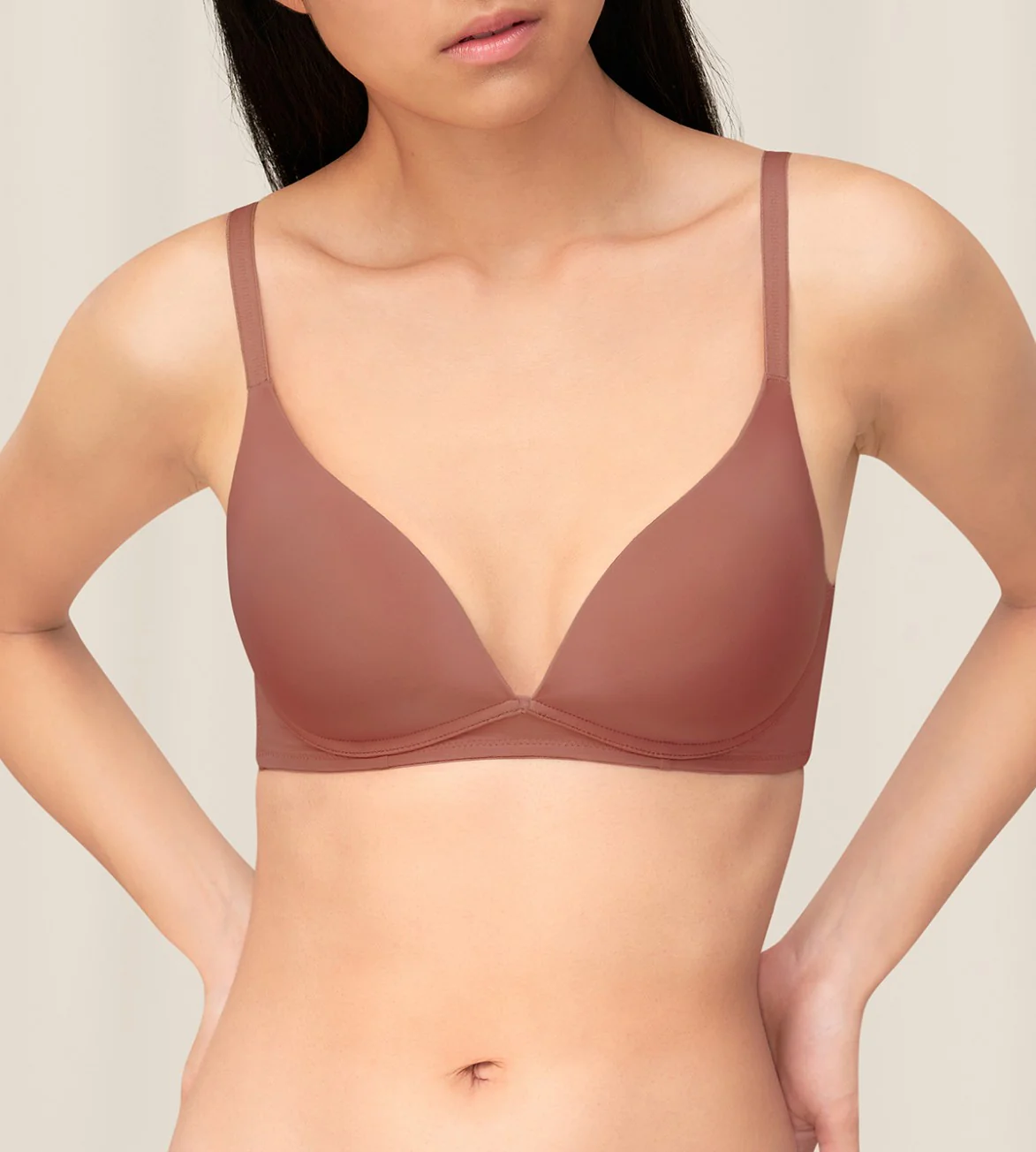 Invisible Inside-Out Non-Wired Push Up Deep V Bra - Image 2
