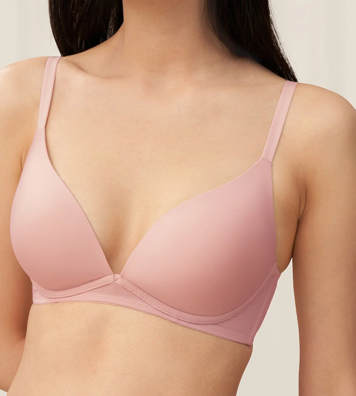 Invisible Inside-Out Non-Wired Push Up Deep V Bra - Image 4