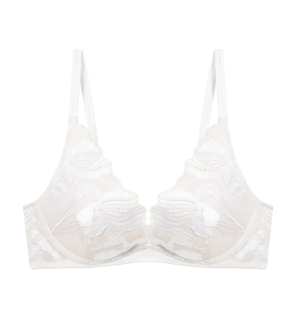 Iris Non Wired Push Up Deep V Bra