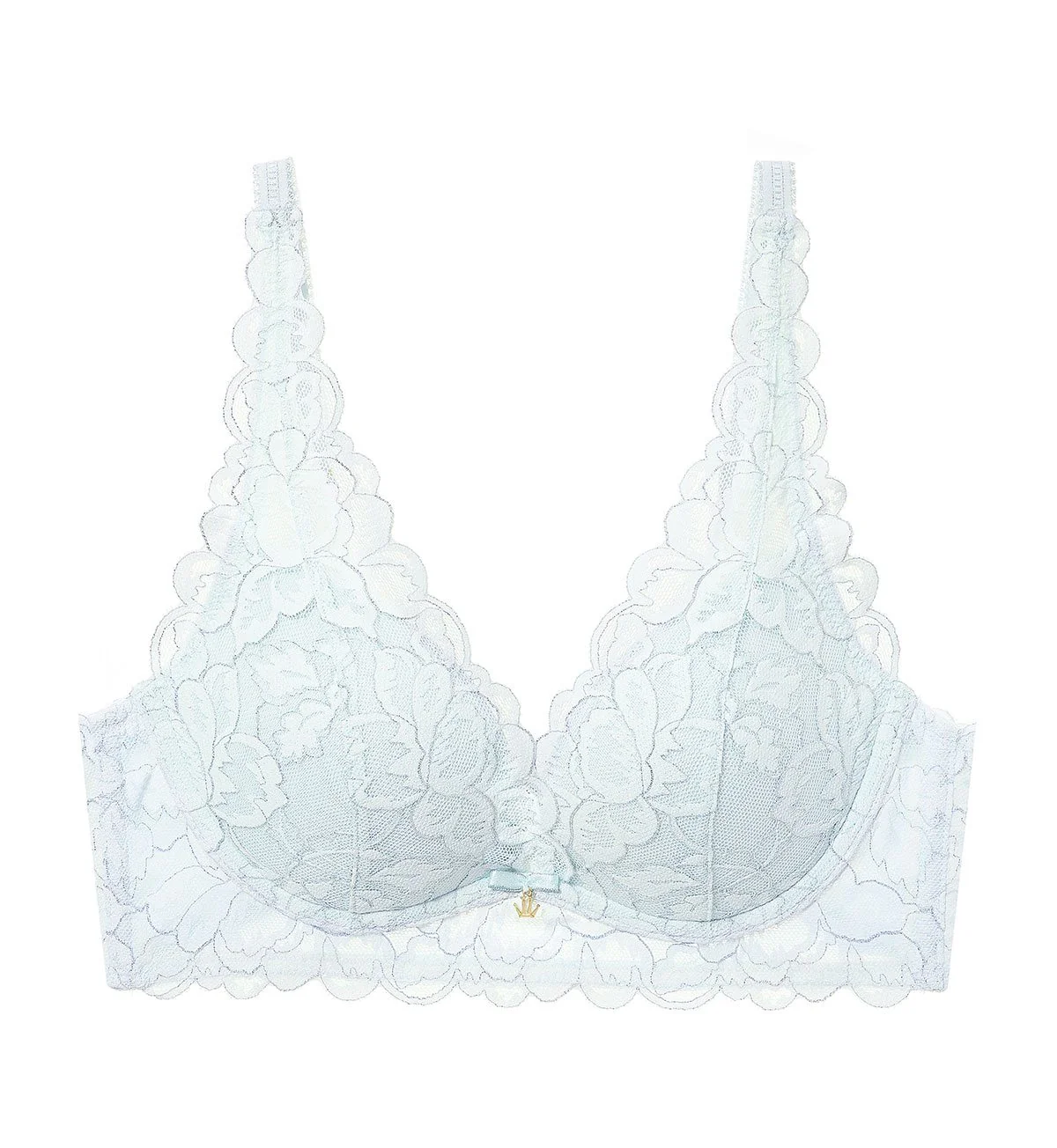 Luxe Lace Non-Wired Push Up Deep V Bra