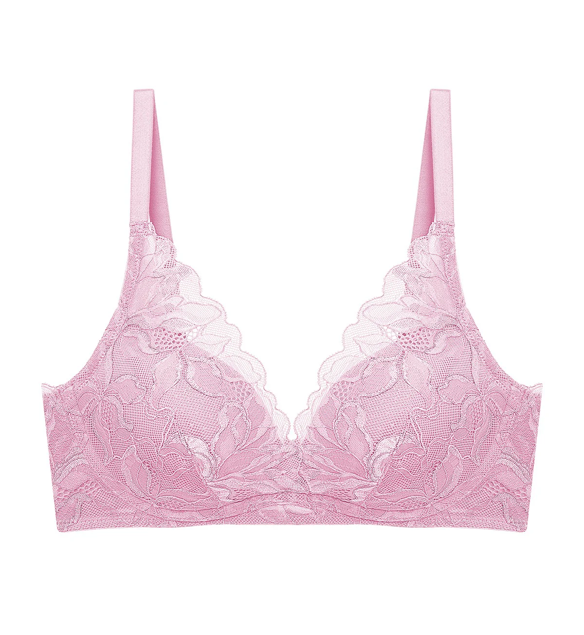 Magnolia Lace Non-Wired Push Up Deep V Bra
