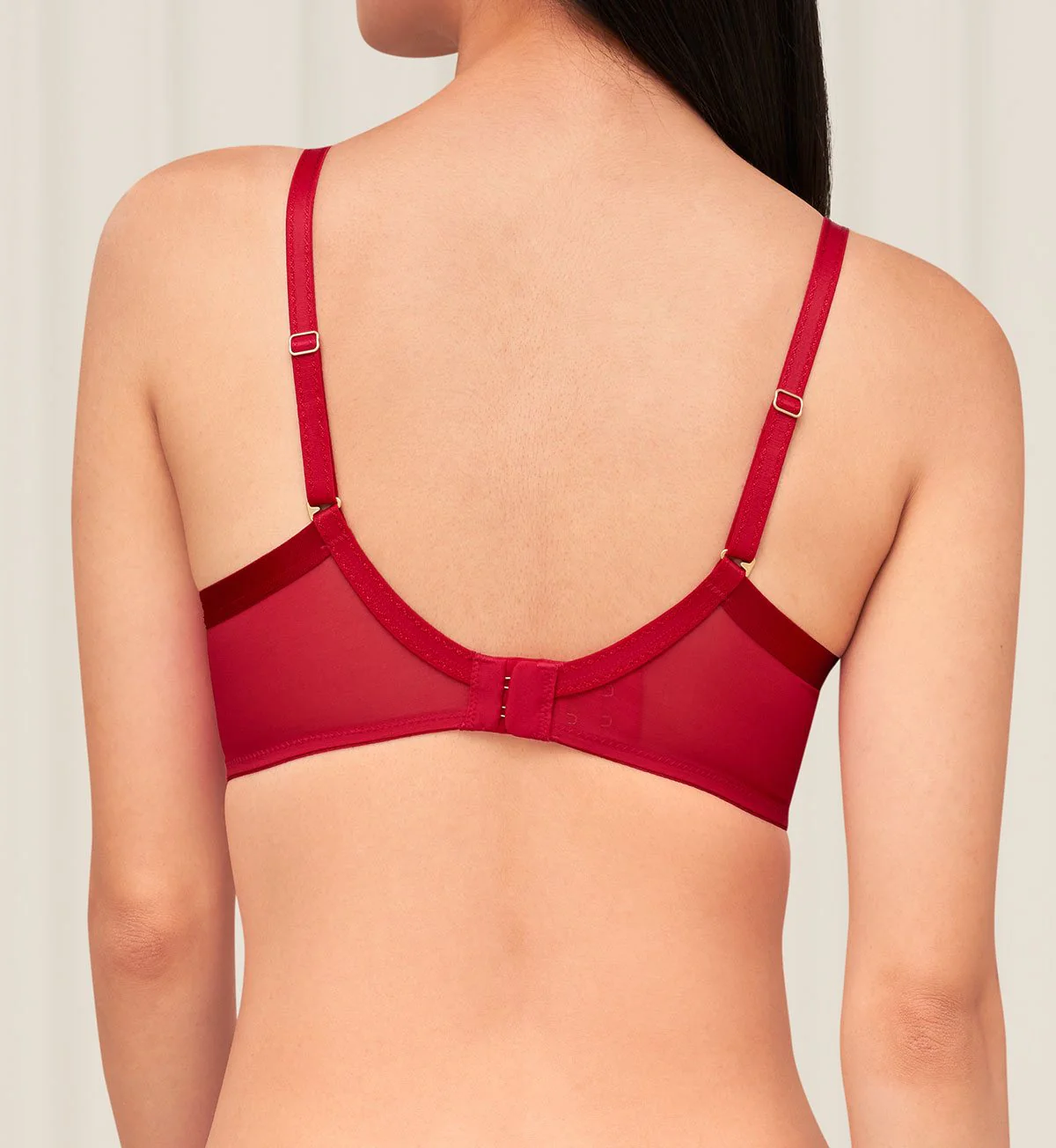 Sateen Deep V Wired Push Up Bra 01 - Image 3