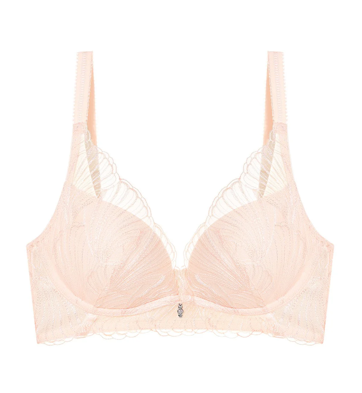 Seashell Non-Wired Push Up Deep V Bra