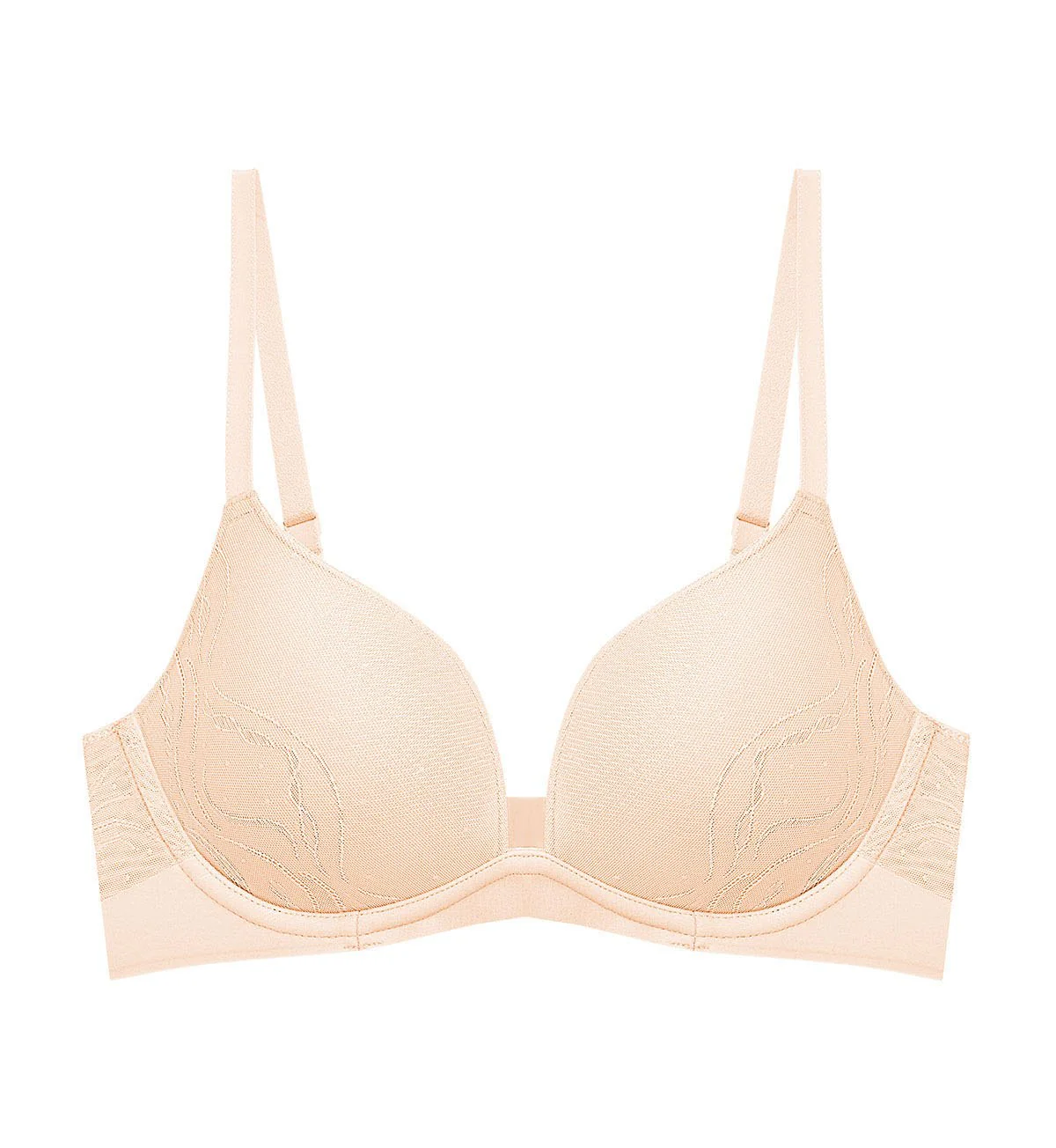 Sheer Breeze Non-Wired Push Up Sweetheart Bra