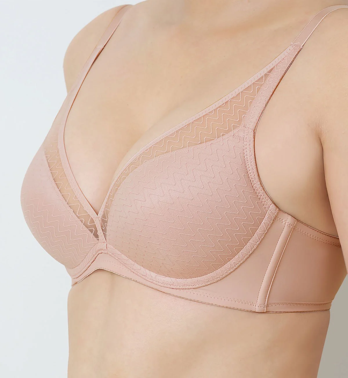 Simply Everyday Chic Non-Wired Push Up Deep V Bra - Image 5