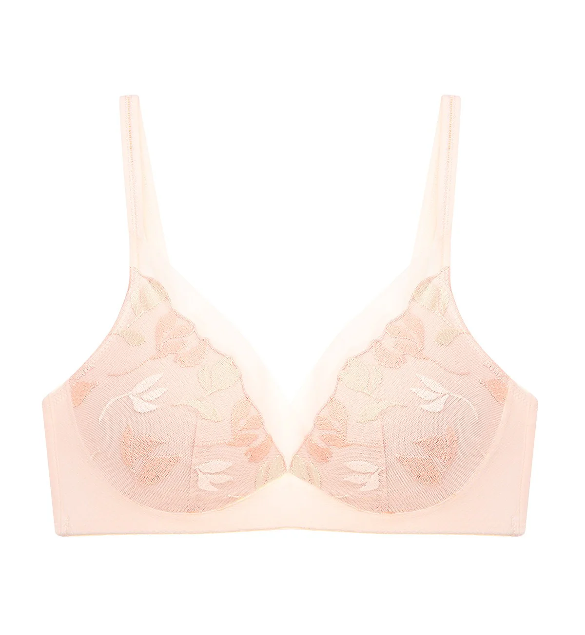 Spring Embroidery Non-Wired Padded Bra
