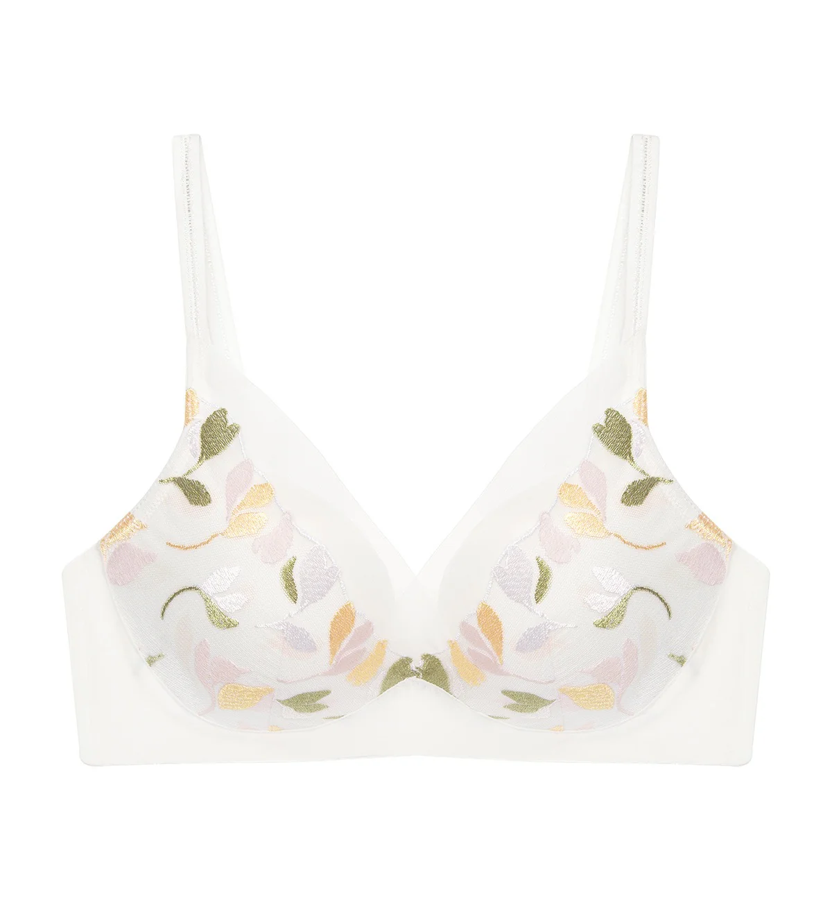 Spring Embroidery Non-Wired Padded Bra