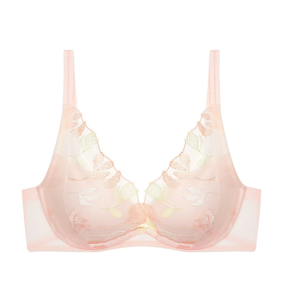 Spring Embroidery Wired Push Up Bra