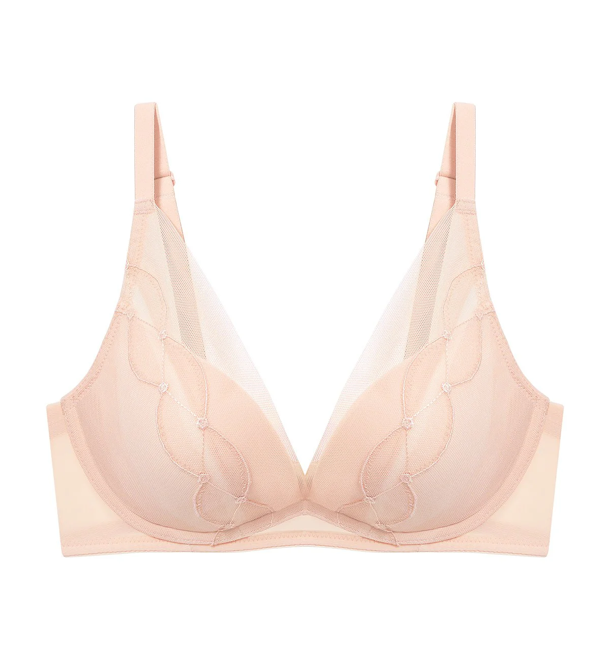 Style Seduction Non Wired Push Up Deep V Bra